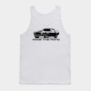 Ride The Pony Mustang '69 Tank Top